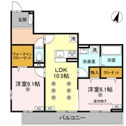 コンフォート若松の間取り画像