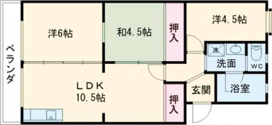 ハイツTDKの間取り画像