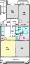 マンション南斗の間取り画像