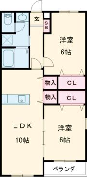 サニーコートA棟の間取り画像
