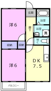 ヴィラK＆Kの間取り画像