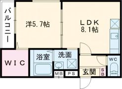 フジパレス新金岡Ⅲ番館の間取り画像