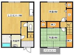 山一ハイツの間取り画像