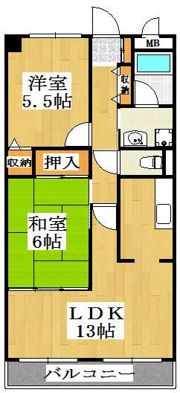 パールグレイスの間取り画像