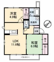 シャン・ド・フルールB棟の間取り画像