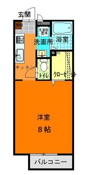 ルネッサンス花岡B棟の間取り画像
