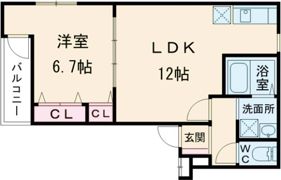 フジパレス浅香山駅南の間取り画像