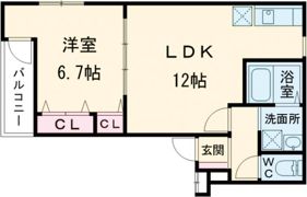 フジパレス浅香山駅南の間取り画像
