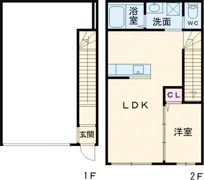プレステージア原新町 ガレージ付の間取り画像