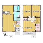 御幸町戸建貸家(仮)Aの間取り画像