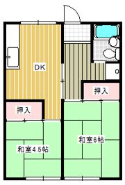 コーポいわいの間取り画像