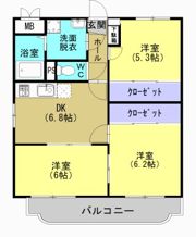ユーミー姶良Aの間取り画像