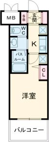 エステムコート神戸ハーバーランド前Ⅶレーベルの間取り画像