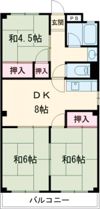 益田マンションの間取り画像