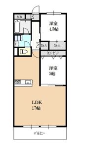 第2光ハイツの間取り画像