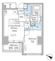 パークアクシス赤坂山王の間取り画像