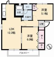 ローズタウン 3番館の間取り画像
