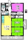 サンハイツ公園通りの間取り画像