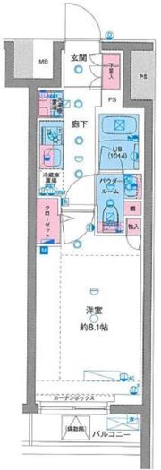 GENOVIA東向島skygardenの間取り画像