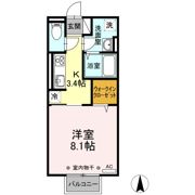 D-room富田 Bの間取り画像