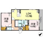 Blanc Cube(ﾌﾞﾗﾝ ｷｭｰﾌﾞ)の間取り画像