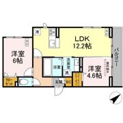 Blanc Cube(ﾌﾞﾗﾝ ｷｭｰﾌﾞ)の間取り画像