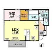 FRIENDLY SQUARE K（ﾌﾚﾝﾄﾞﾘｰｽｸｴｱｹｲ） Bの間取り画像