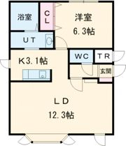 フォレストBの間取り画像