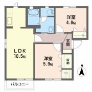 シャーメゾン北久保 A棟の間取り画像