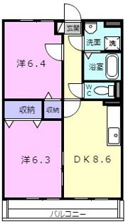 フラット立石D棟の間取り画像