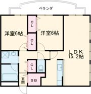 ベルメゾン7番館の間取り画像