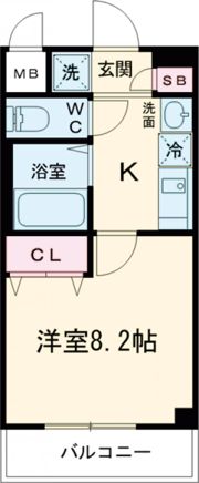 ダイドーメゾン岡本駅前の間取り画像