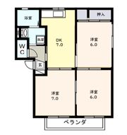 ヴァリュージュハイムBの間取り画像