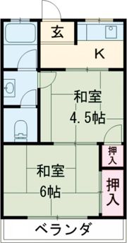 応司ハイツの間取り画像