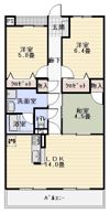 シャトー草薙の間取り画像