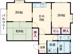 パーチェ江津Bの間取り画像