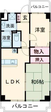 サンライズ三国ヶ丘の間取り画像