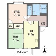 リッチネス阪南 Dの間取り画像