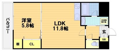 エリーフラッツ梅ノ宮の間取り画像