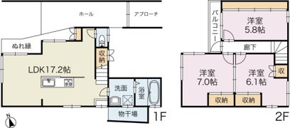 breeze court 参番館 B棟の間取り画像