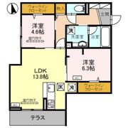 D-GLANZ EASTの間取り画像