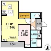D-crinum 下土狩の間取り画像