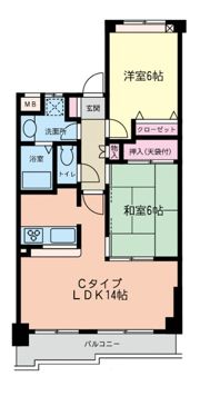 グリーンヒルズ古淵の間取り画像
