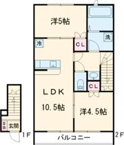 リュッケ御立中の間取り画像