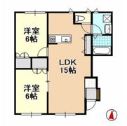 サザンコートAの間取り画像