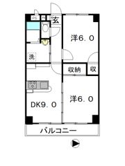 高知インターマンションの間取り画像