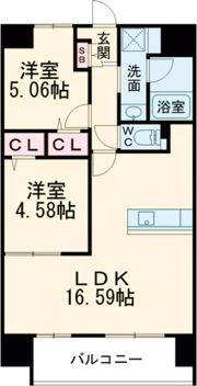 LIBTH菊陽Ⅱの間取り画像