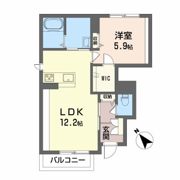 シャーメゾン エムシーエス旗ヶ崎の間取り画像