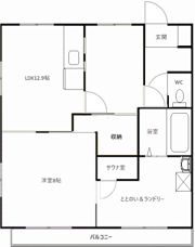 アーデン宮脇 Aの間取り画像