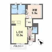 シャーメゾン エムシーエス旗ヶ崎の間取り画像